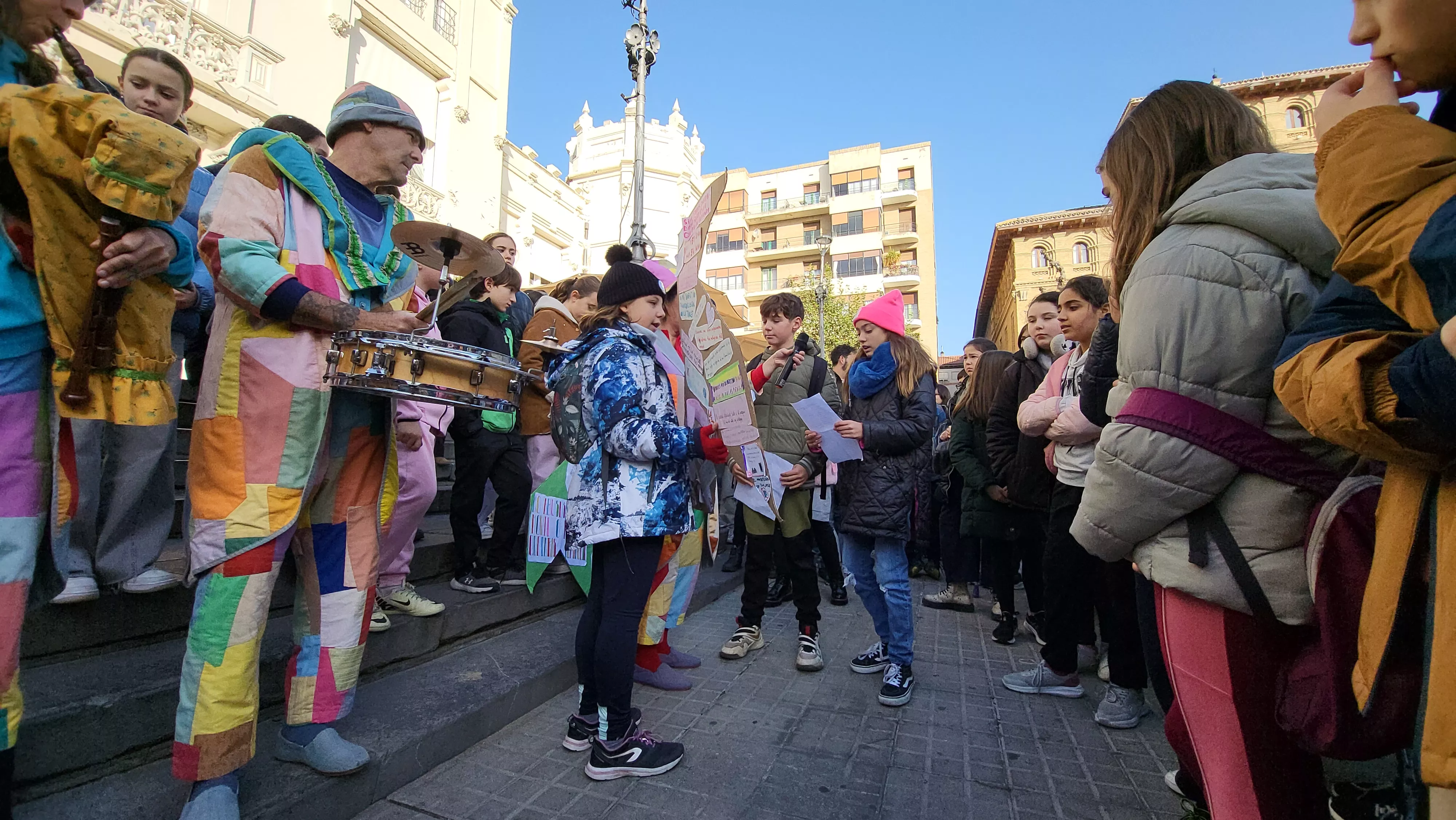 Celebración en Huesca de la jornada de los derechos de las niñas y los niños. Foto Mercedes Manterola