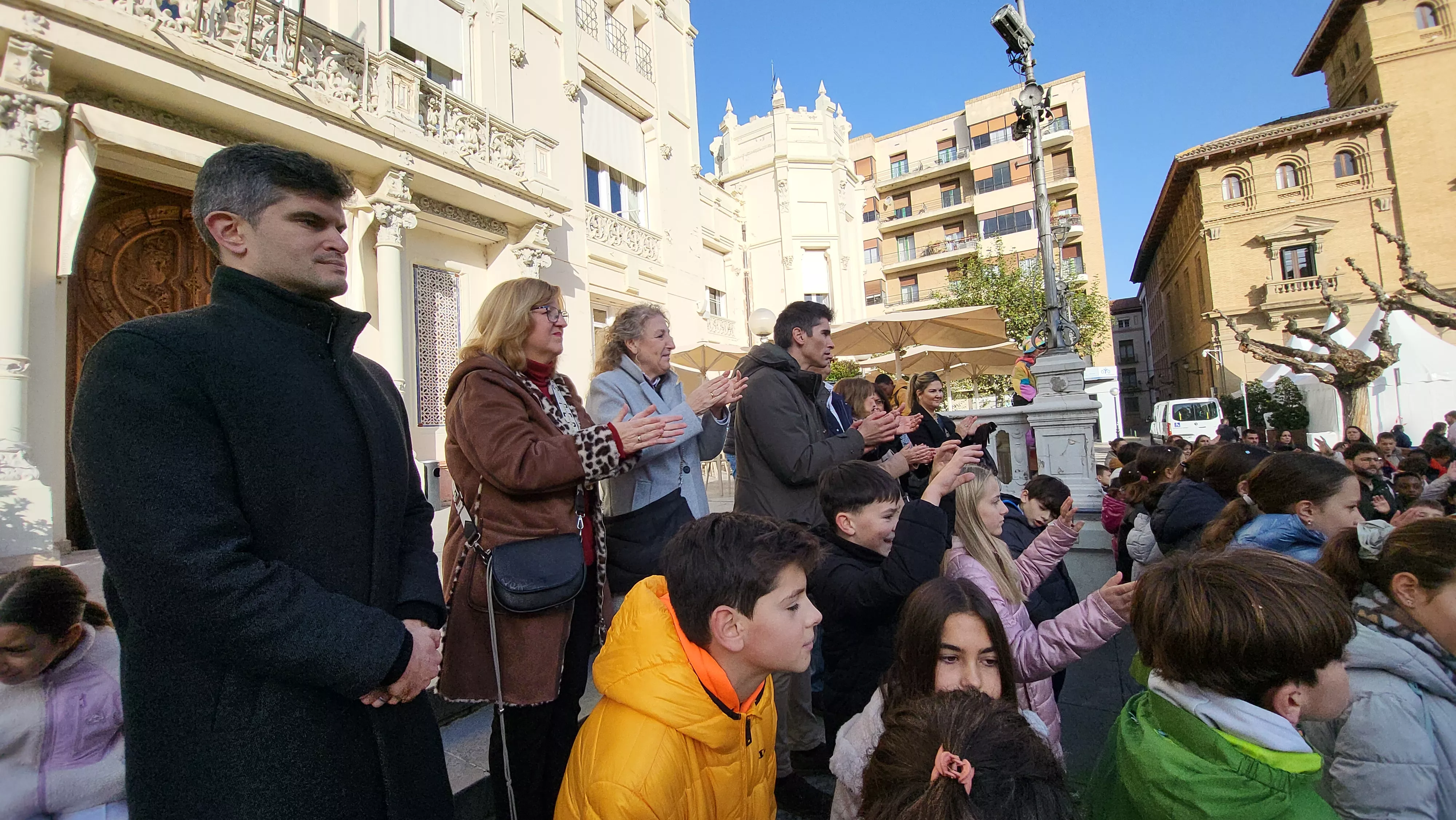 Celebración en Huesca de la jornada de los derechos de las niñas y los niños. Foto Mercedes Manterola