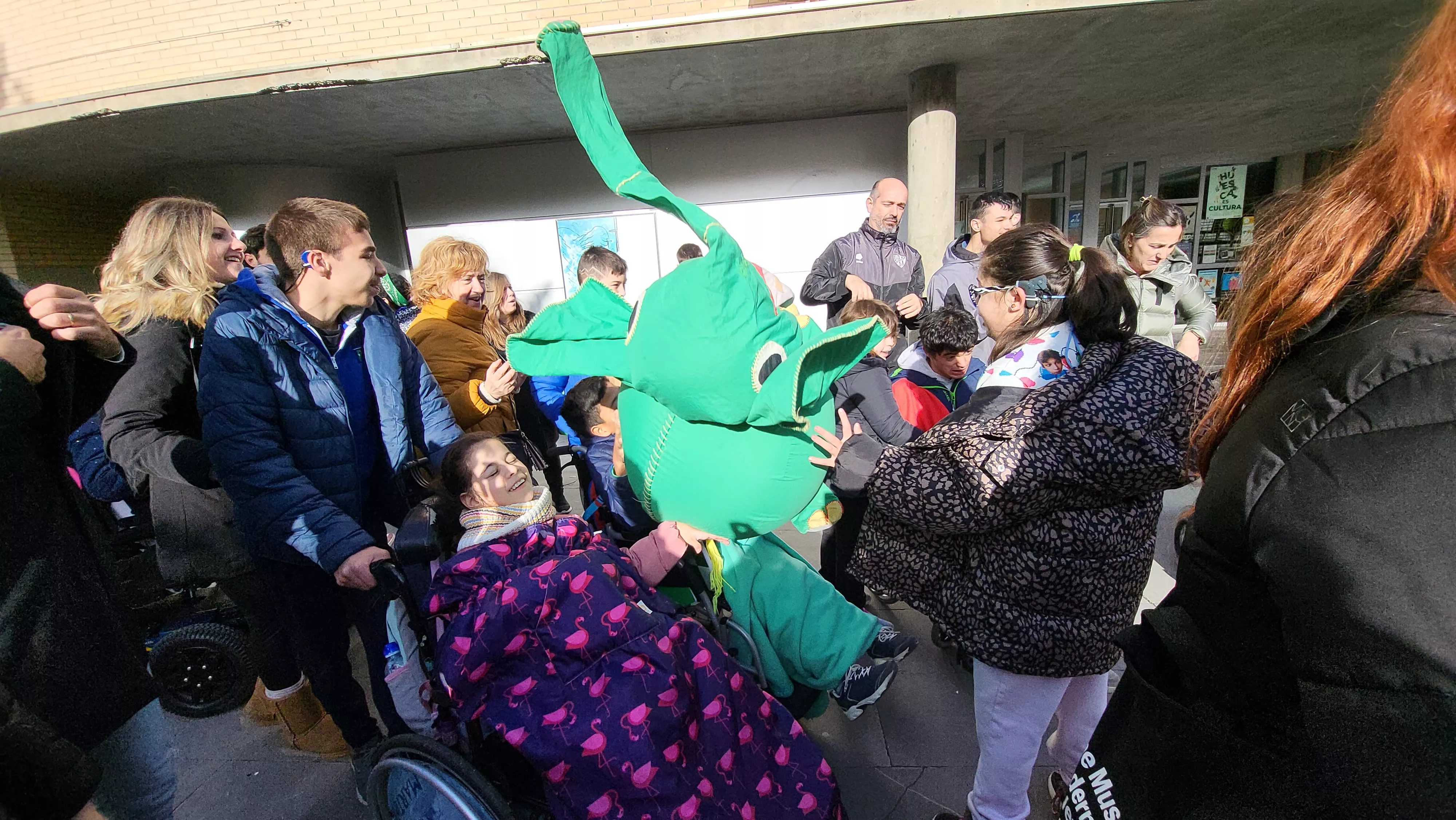 Celebración en Huesca de la jornada de los derechos de las niñas y los niños. Foto Mercedes Manterola