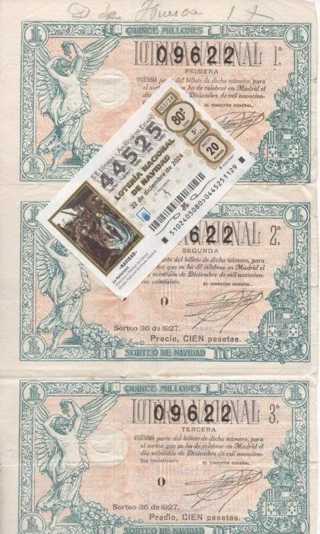 El número de El Diario de Huesca de este 2024 sobreimpresionado sobre boletos de hace cien años