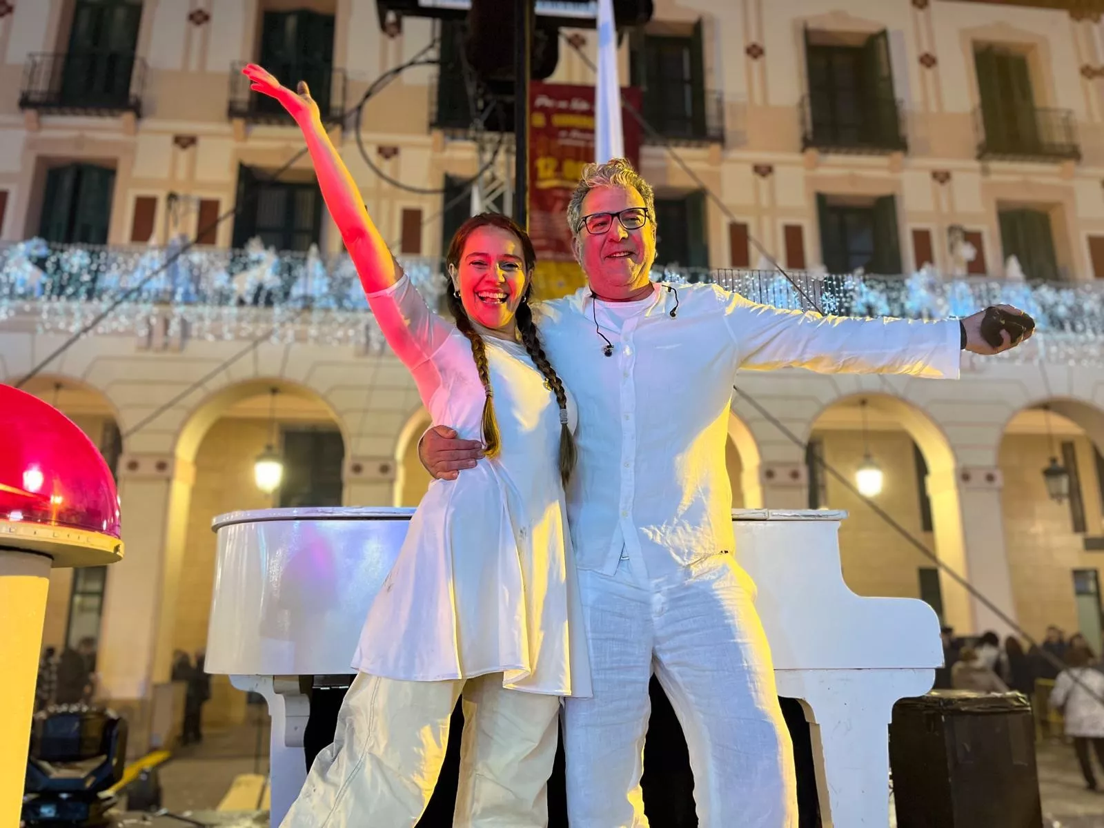 Cristina Calleja y David Moreno han presentado 'Flotados' en Huesca. Foto Mercedes Manterola