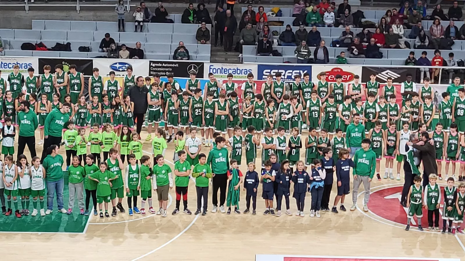 Homenaje a la cantera del Baloncesto Peñas