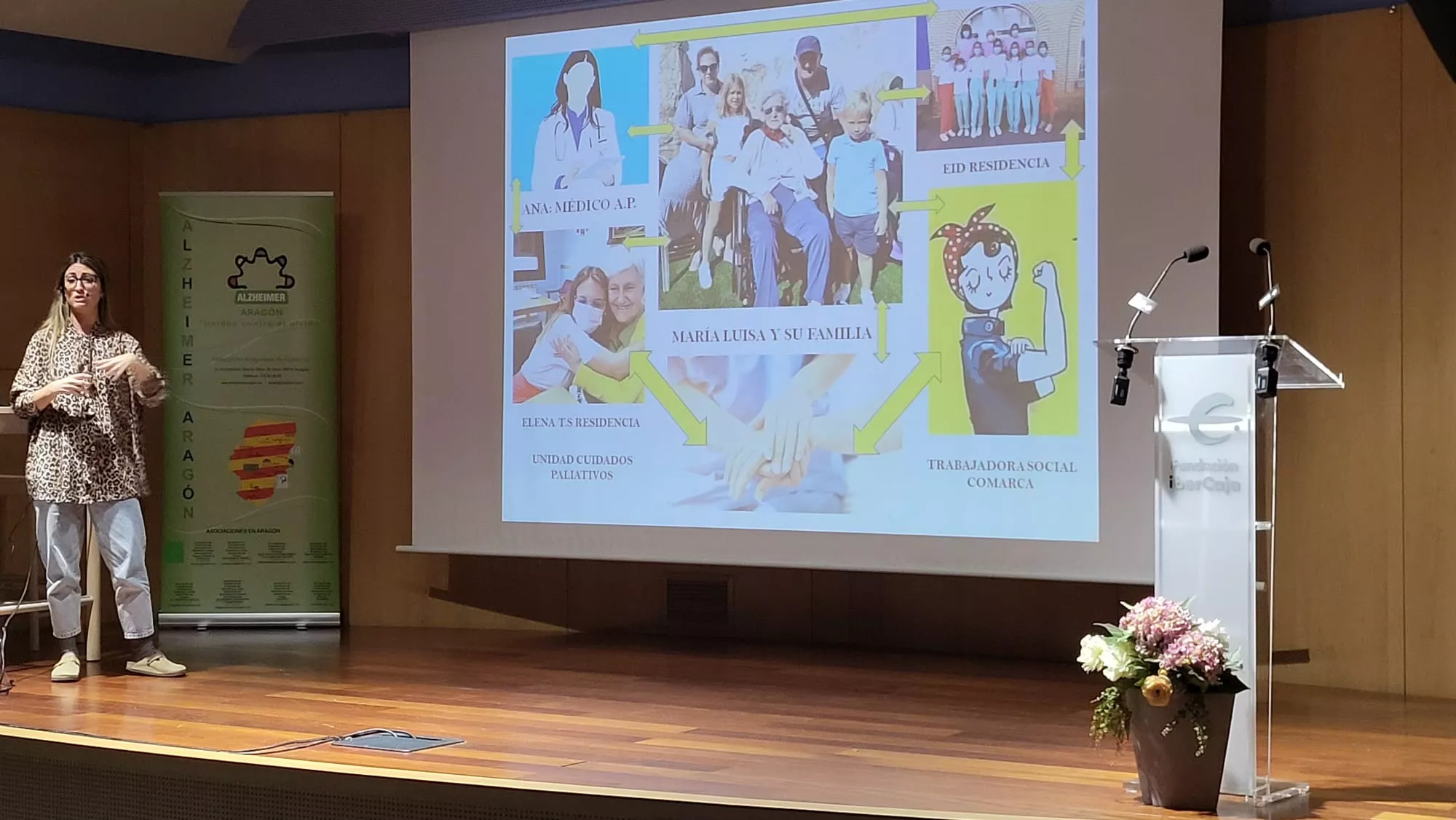 Sofía Cosculluela, en la ponencia sobre el modelo de Atención Integral Centrada en la Persona