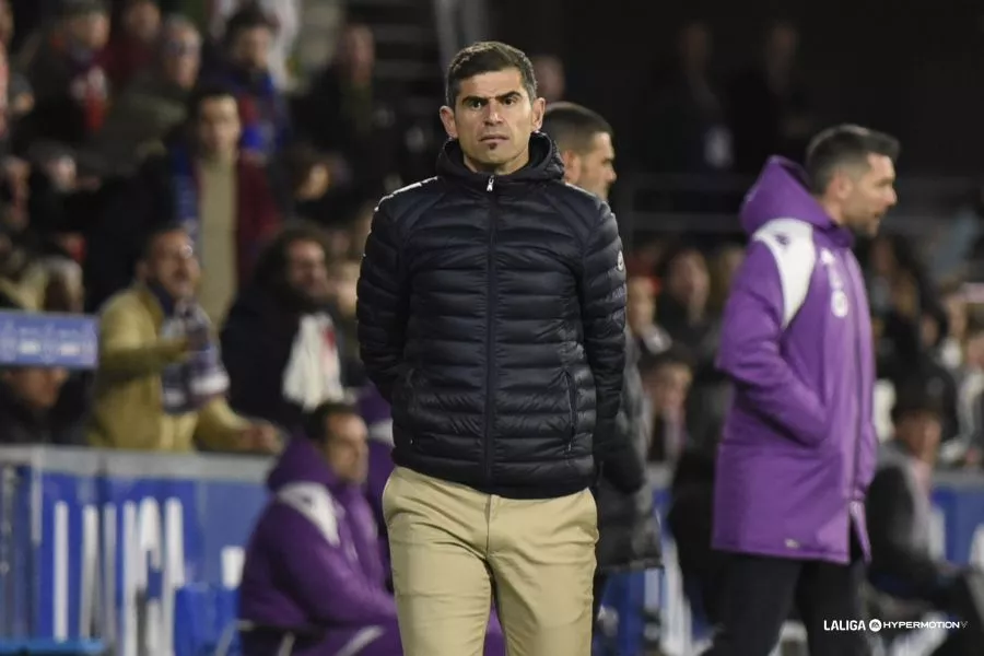 Hidalgo en el Huesca-Valladolid de la pasada temporada