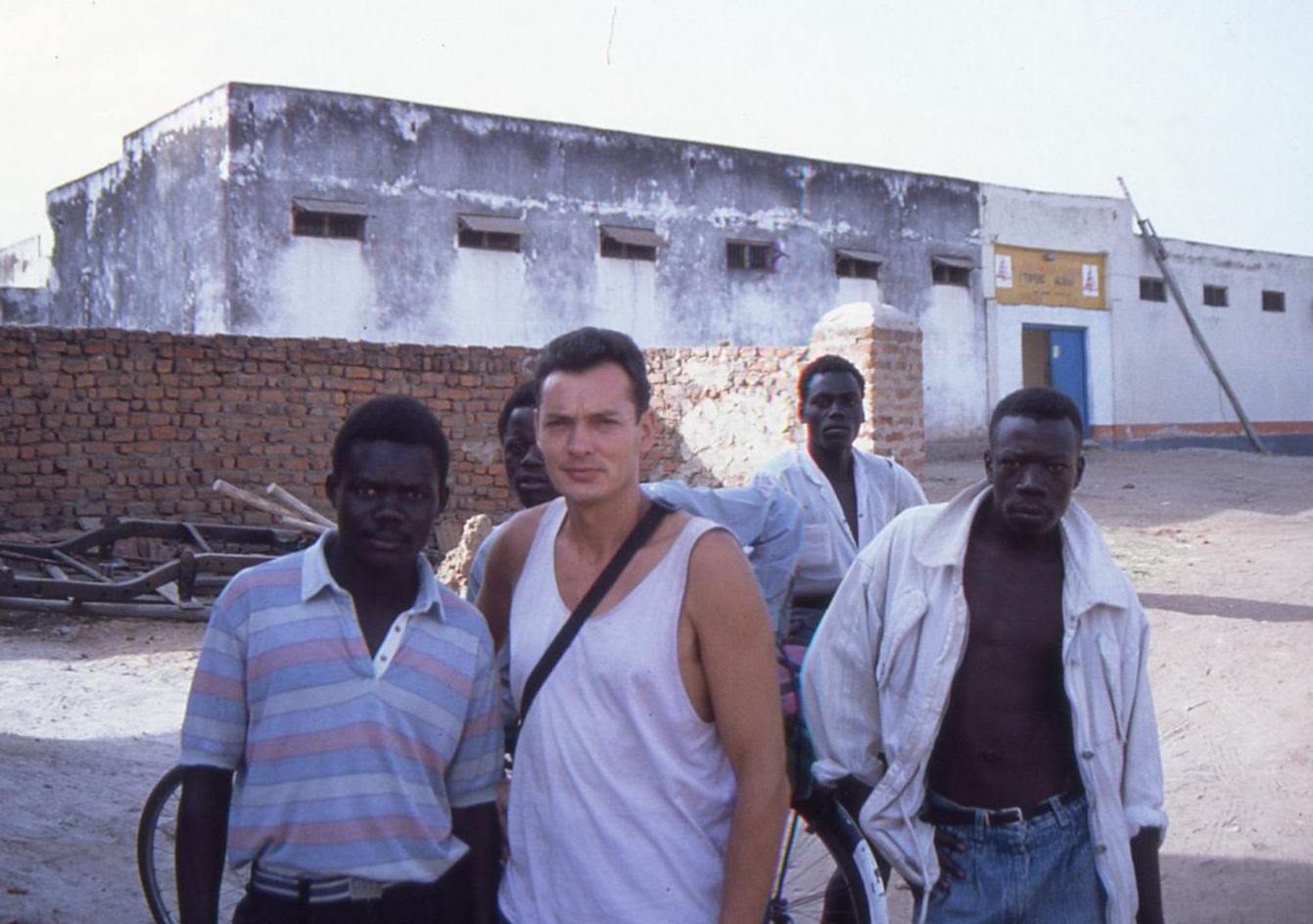 Con Andrew antes de partir a la República del Congo