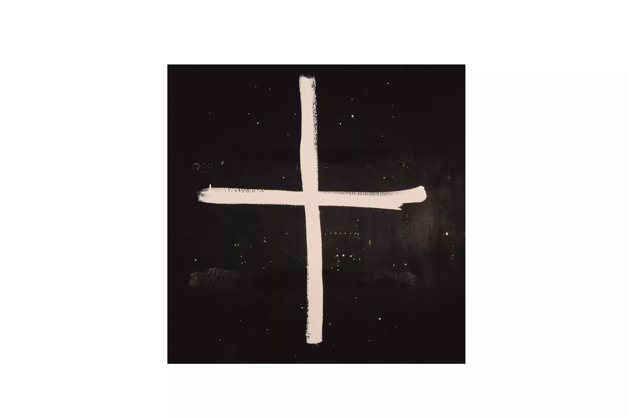 Pedro Avellaned. Cruz sobre cielo estrellado, 1998. Fotografía. 50 x 50 cm