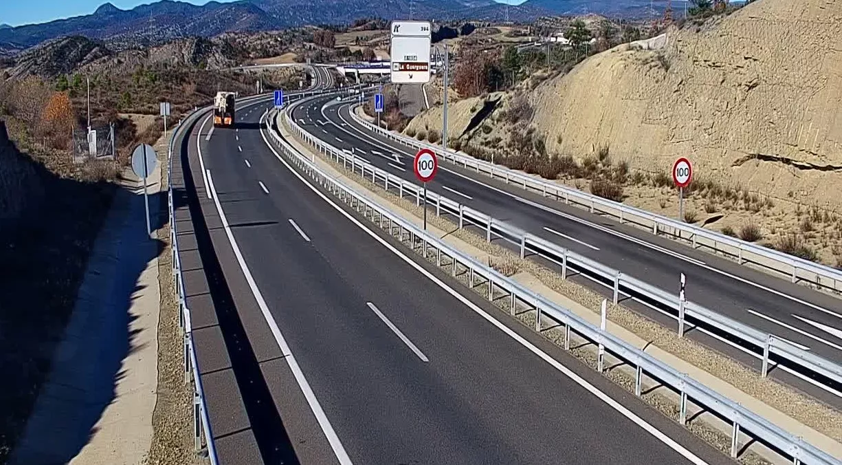 Final de la A-23 en Lanave. 