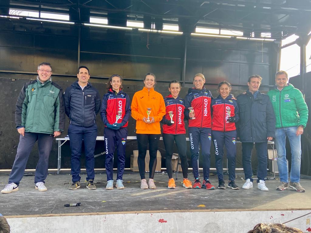Podio femenino en el Cross de Santa Bárbara