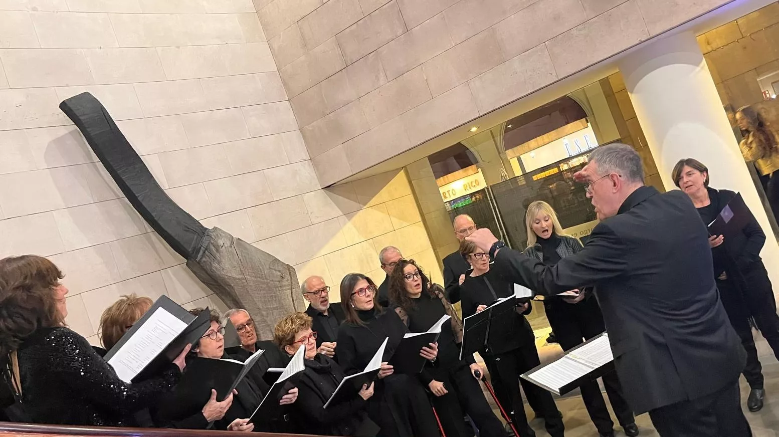 Inauguración del Nacimiento de la Asociación Belenista Oscense en la DPH. Foto Mercedes Manterola