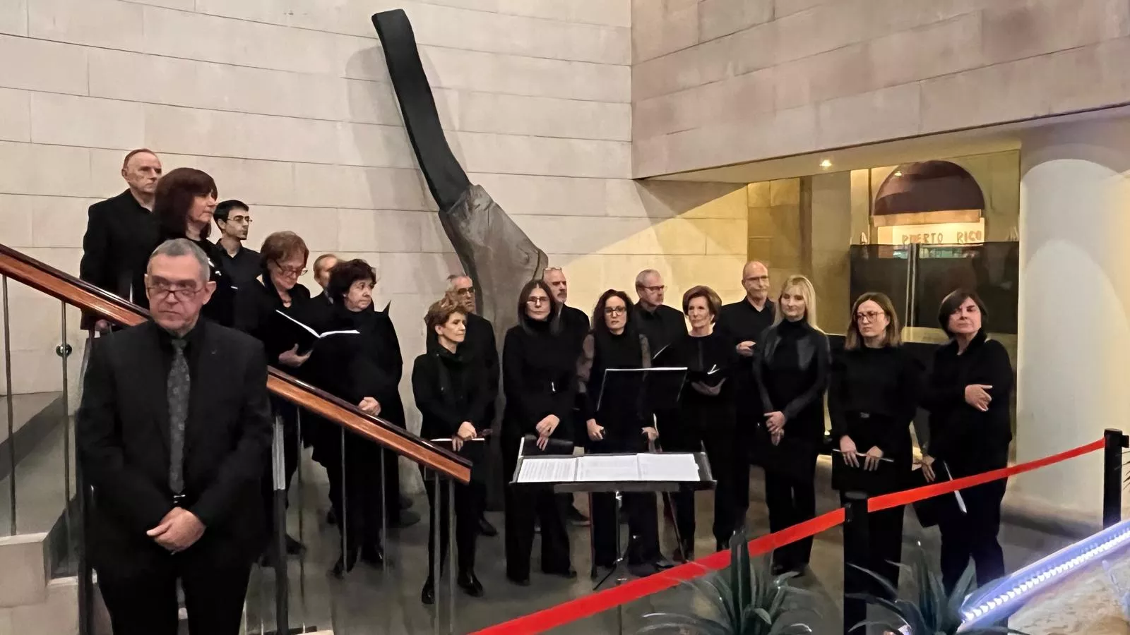 Inauguración del Nacimiento de la Asociación Belenista Oscense en la DPH. Foto Mercedes Manterola