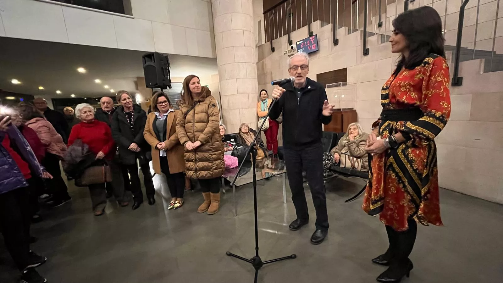 Inauguración del Nacimiento de la Asociación Belenista Oscense en la DPH. Foto Mercedes Manterola