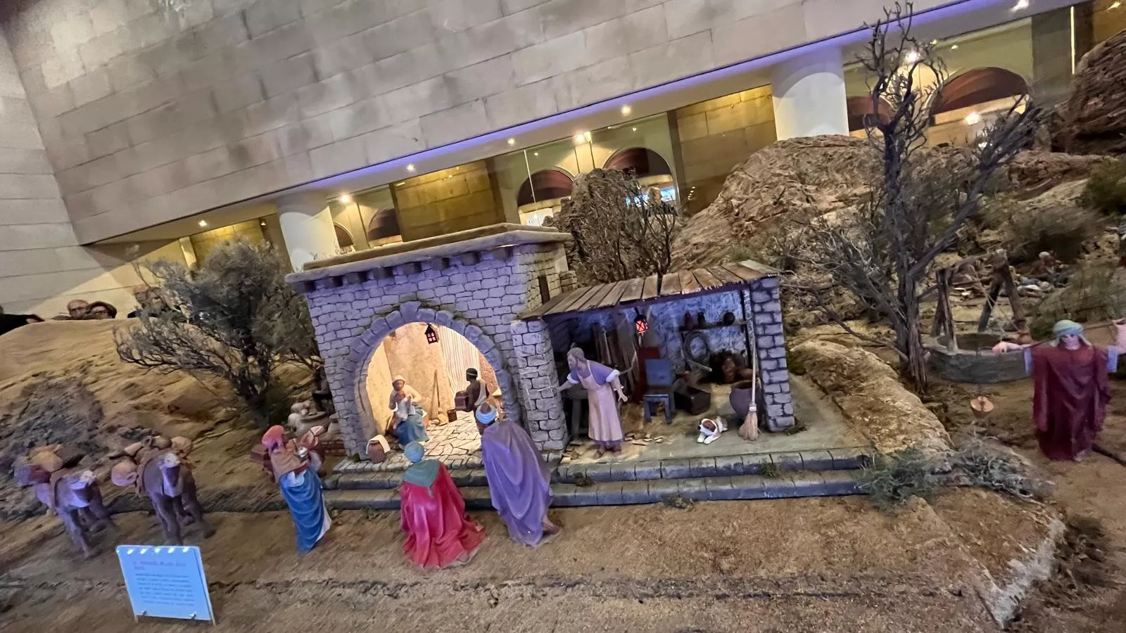 Inauguración del Nacimiento de la Asociación Belenista Oscense en la DPH. Foto Mercedes Manterola