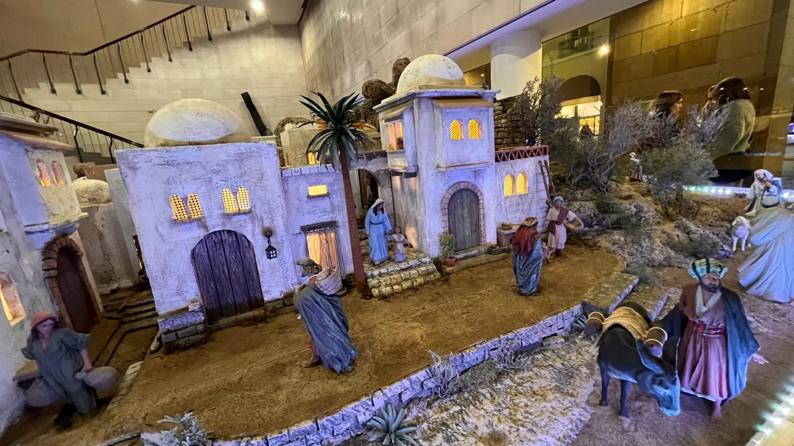 Inauguración del Nacimiento de la Asociación Belenista Oscense en la DPH. Foto Mercedes Manterola