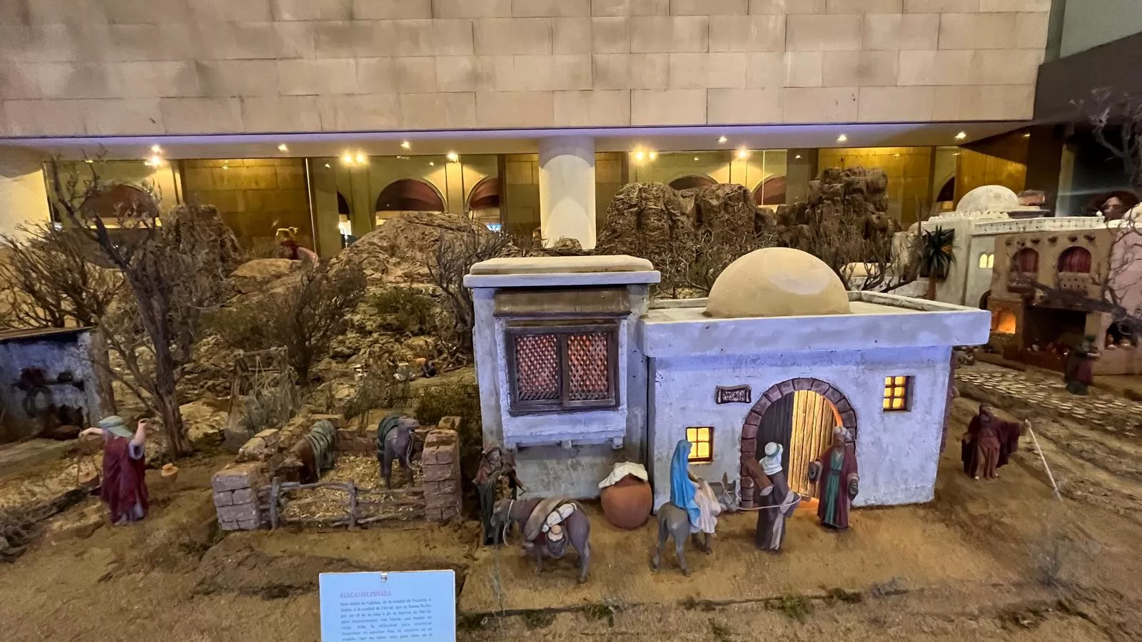 Inauguración del Nacimiento de la Asociación Belenista Oscense en la DPH. Foto Mercedes Manterola