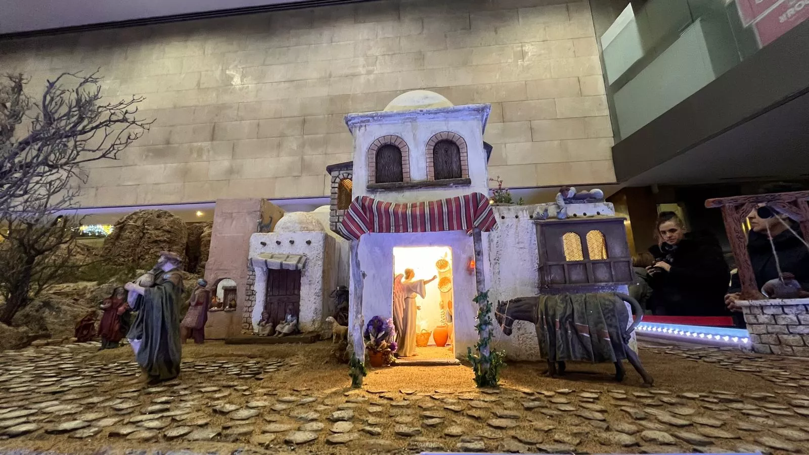 Inauguración del Nacimiento de la Asociación Belenista Oscense en la DPH. Foto Mercedes Manterola