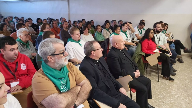 Los obispos Abilio Martínez y Vicente Jiménez, en primer plano Los obispos Abilio Martínez y Vicente Jiménez, en primer plano