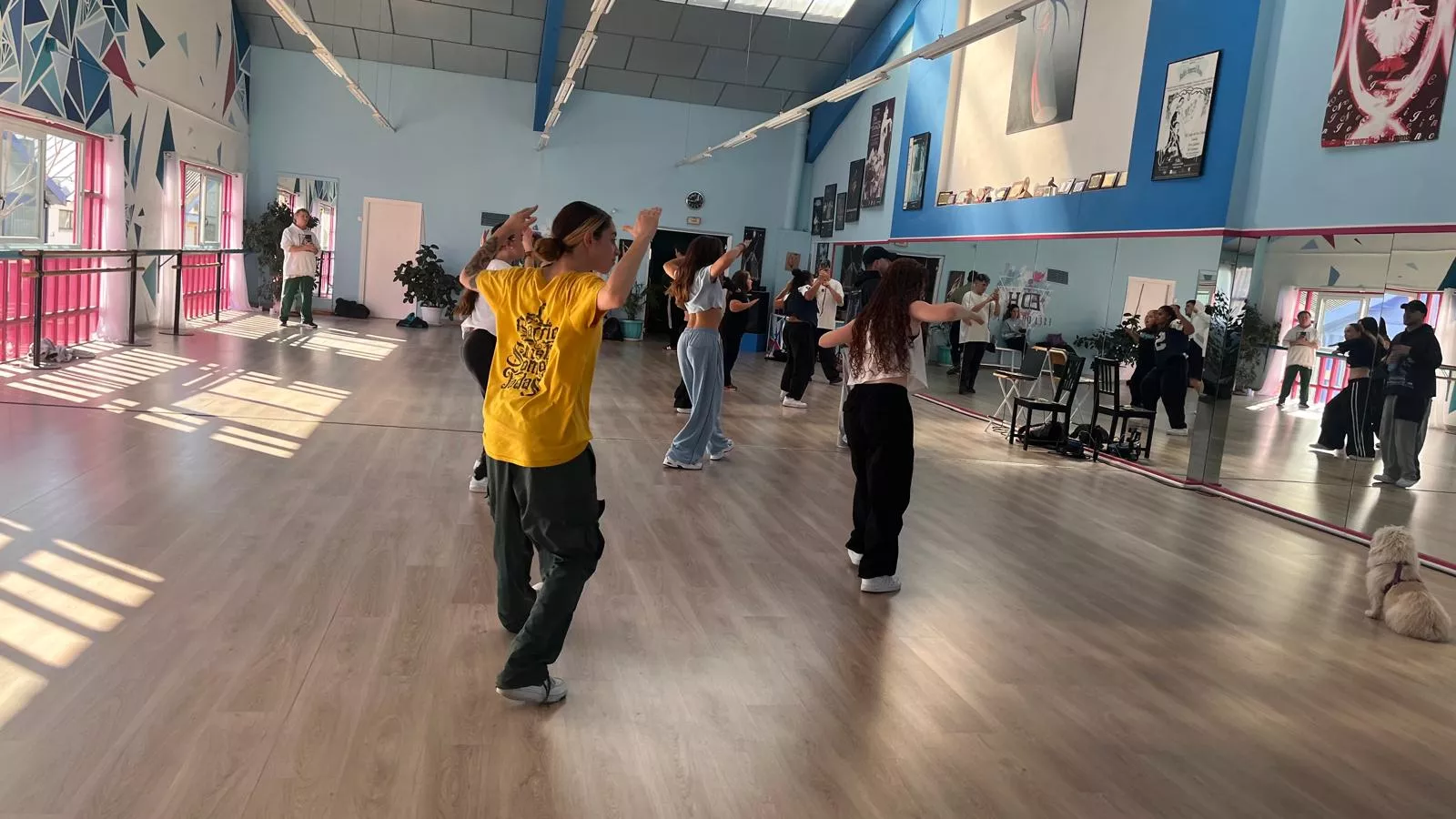 Participantes en el tercer Cupra Dance Camp en Espacio Danza de Huesca. Foto Mercedes Manterola