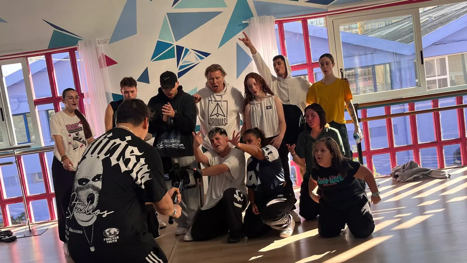 Participantes en el tercer Cupra Dance Camp en Espacio Danza de Huesca. Foto Mercedes Manterola