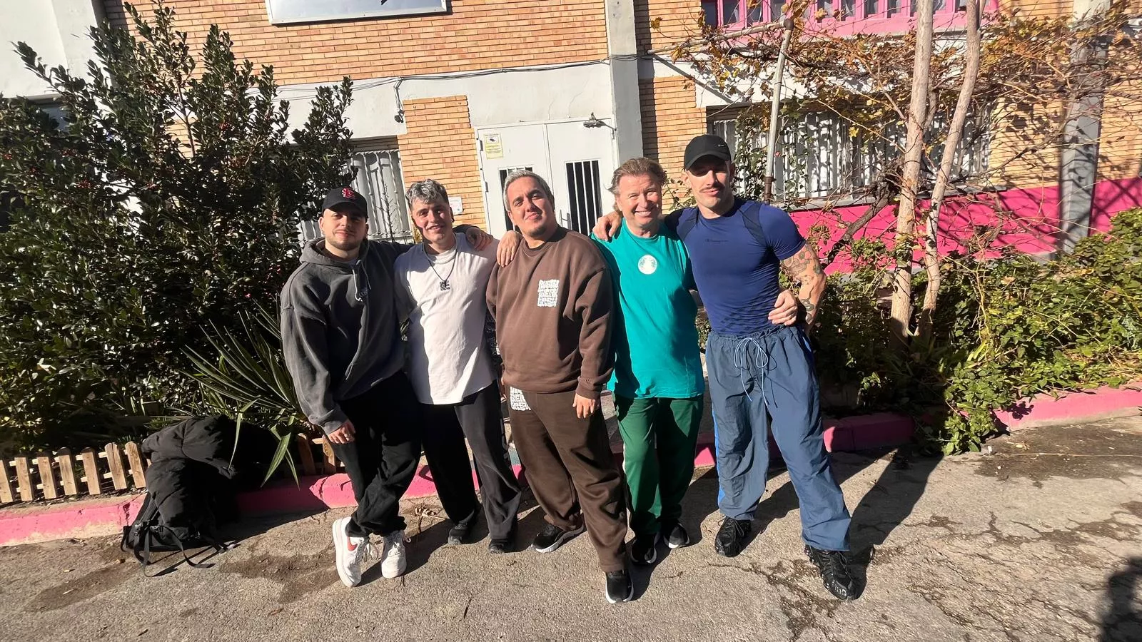 Luis Cabeza, Juan Bautista, Jack Gómez, José Espinosa y Jesús Lobo, en Huesca. Foto Mercedes Manterola Luis Cabeza, Juan Bautista, Jack Gómez, José Espinosa y Jesús Lobo, en Huesca. Foto Mercedes Manterola