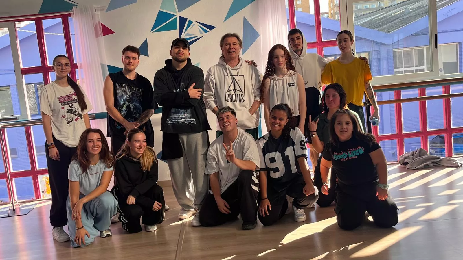 Participantes en el tercer Cupra Dance Camp en Espacio Danza de Huesca. Foto Mercedes Manterola