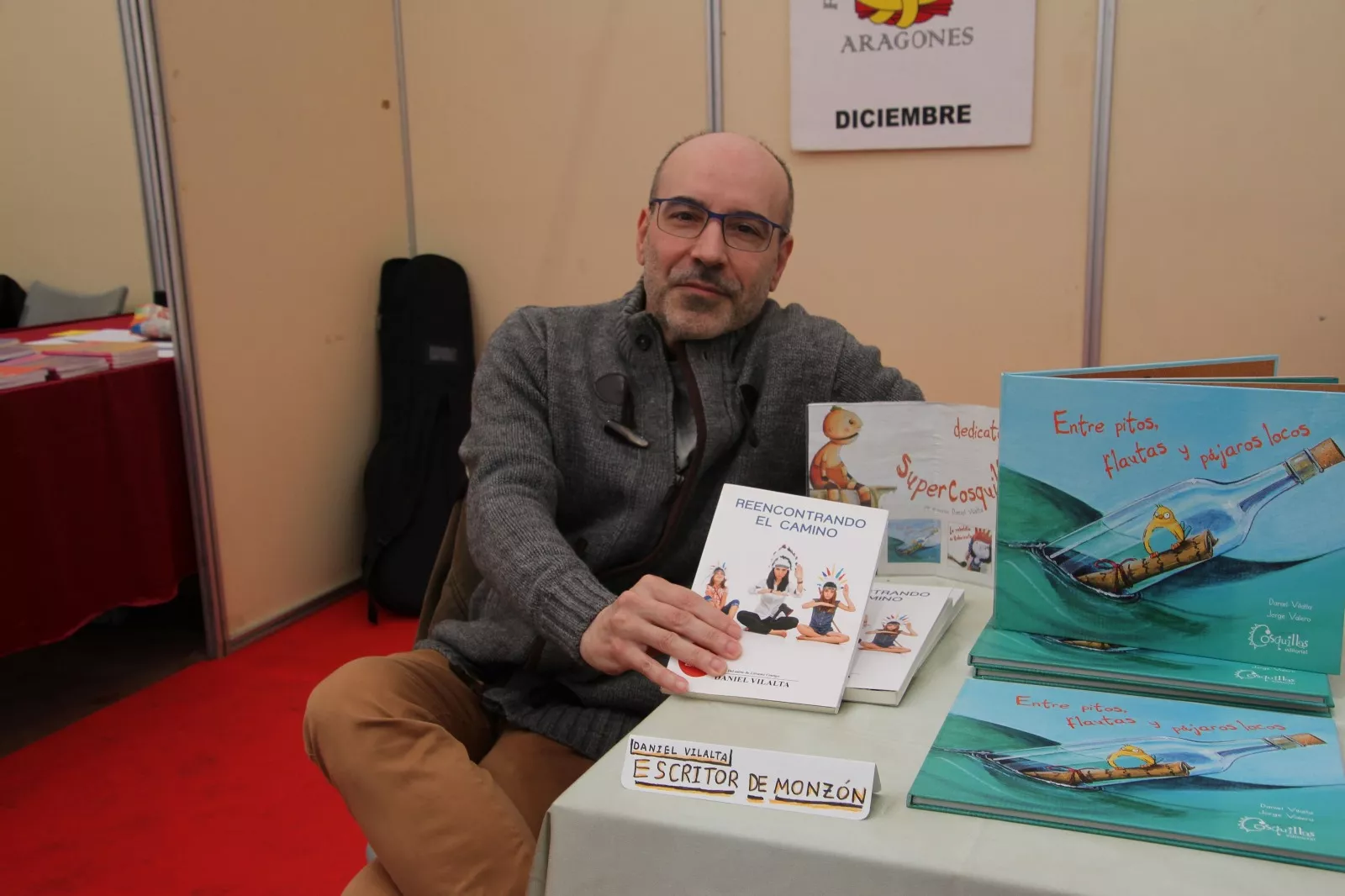 Apertura en Monzón de la Feria del Libro Aragonés 2024. Foto Carlos Neofato