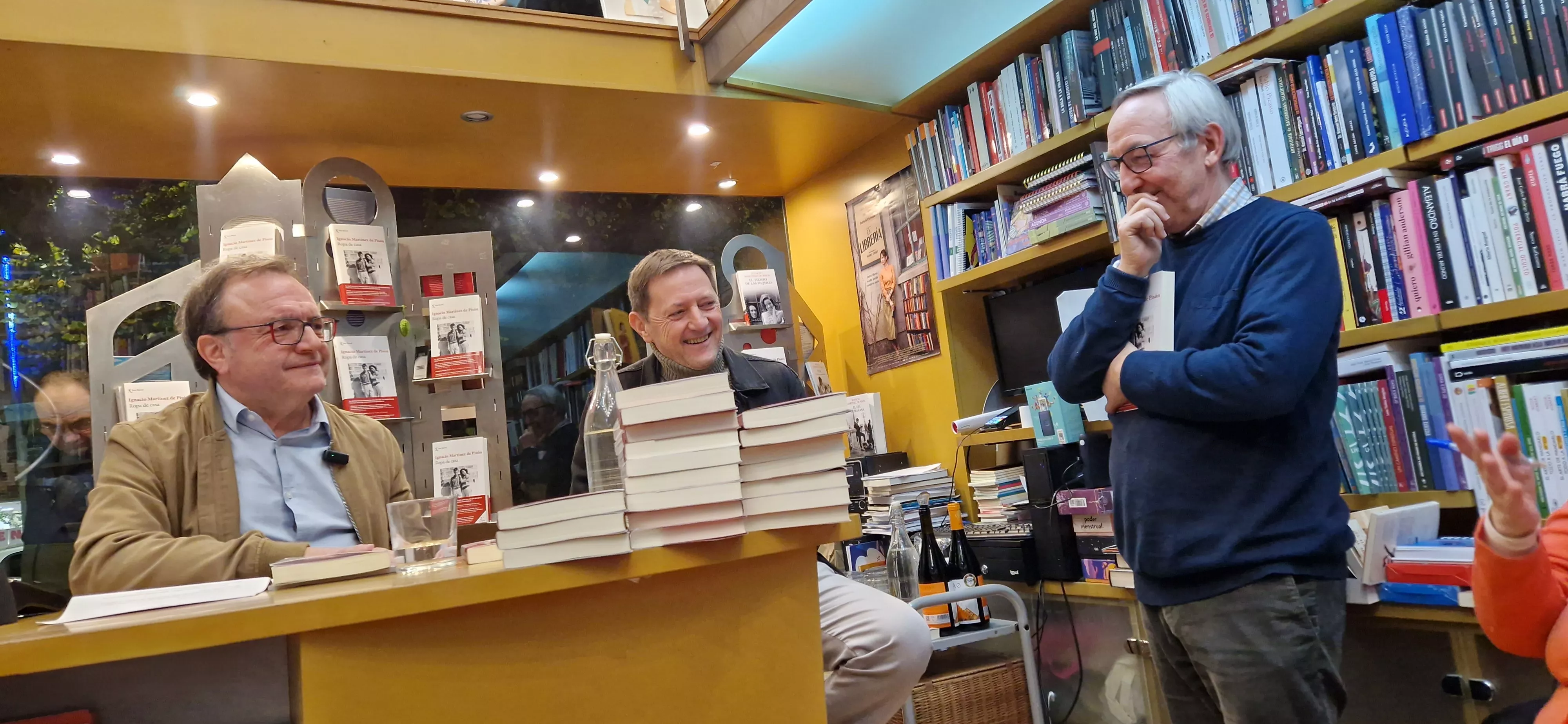 José Domingo Dueñas, Ignacio Martínez de Pisón y Chema Aniés. Foto Myriam Martínez