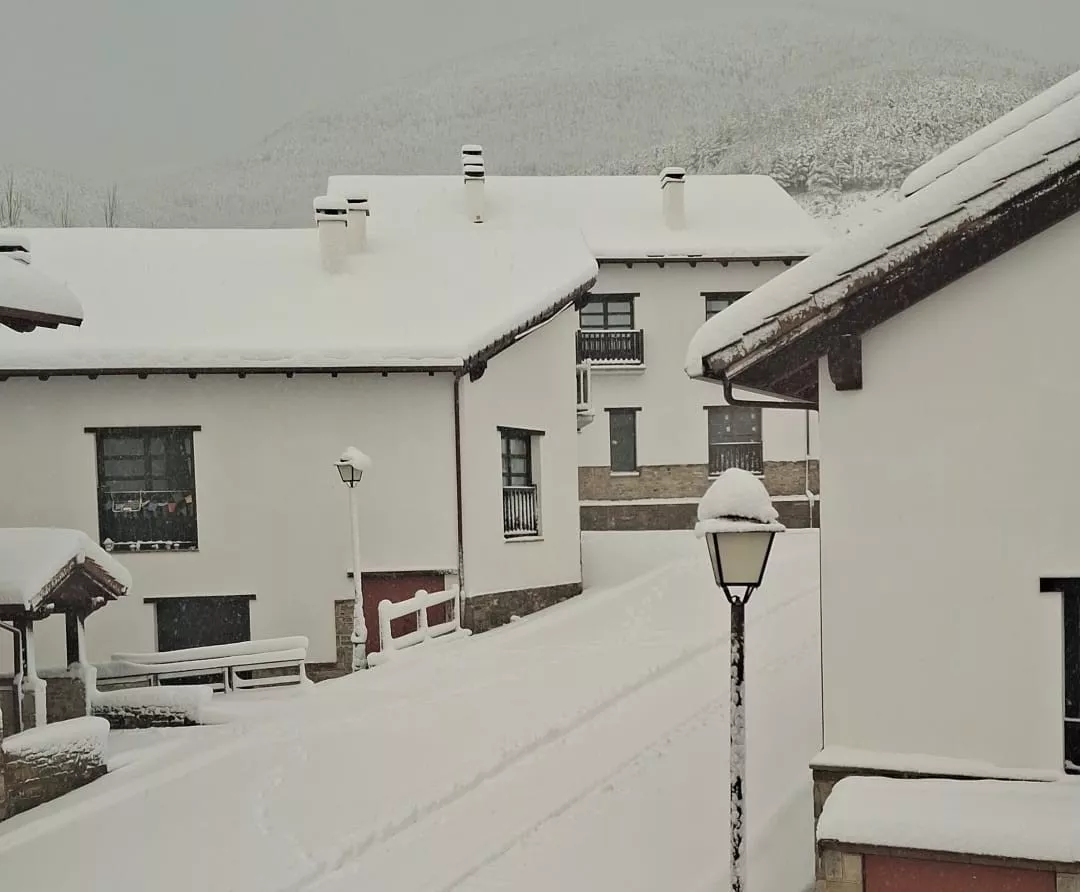 Nevada en Badaguás.