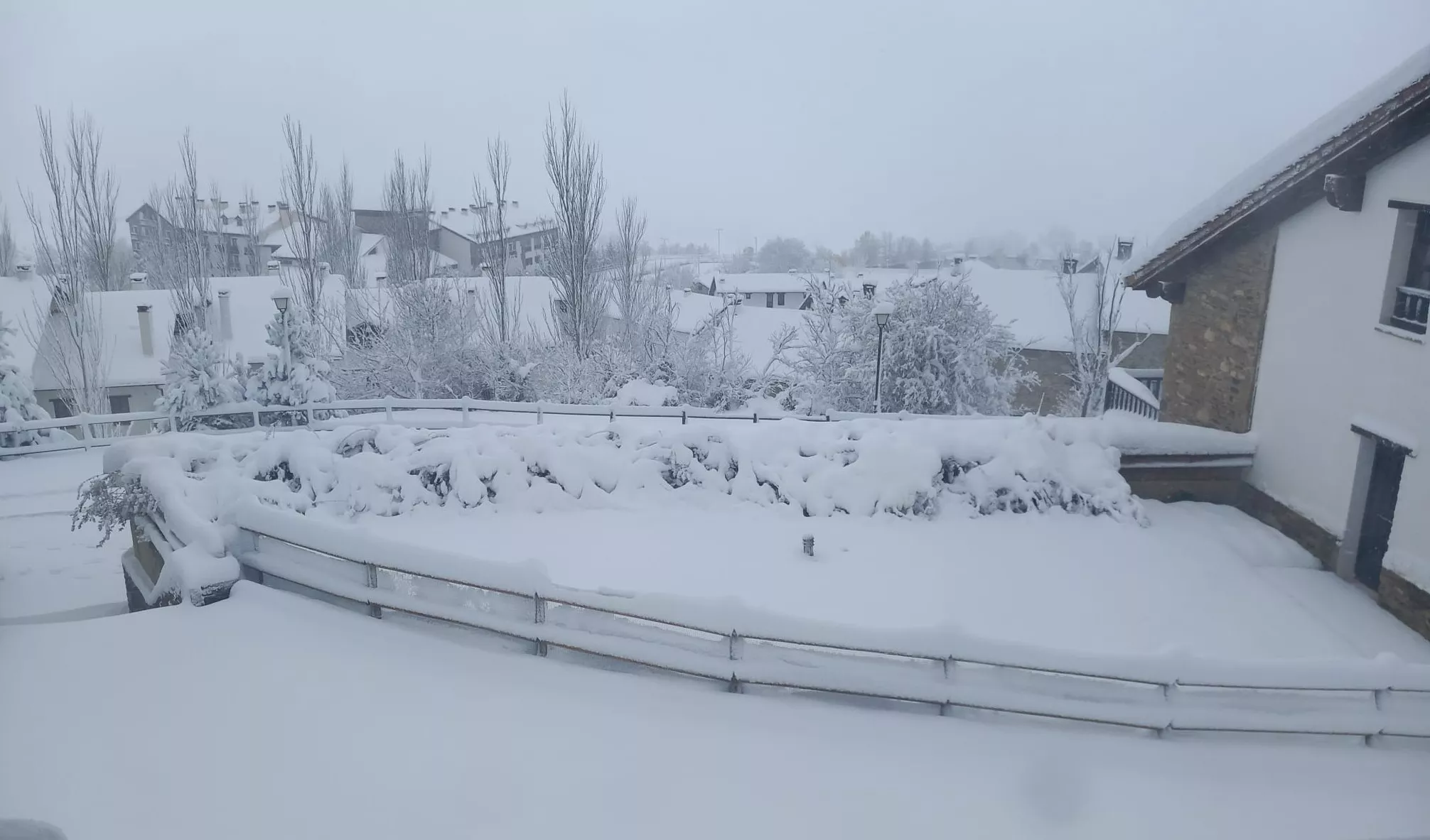 Nevada en Badaguás.