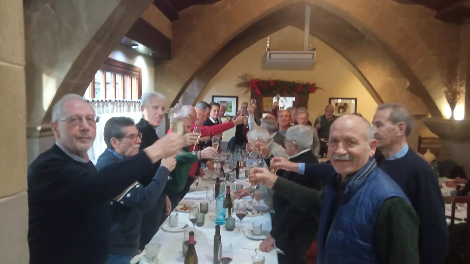 La 'familia' de Lamusa en la comida de Navidad
