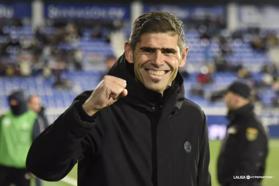 Antonio Hidalgo, entrenador del Huesca. Foto Laliga