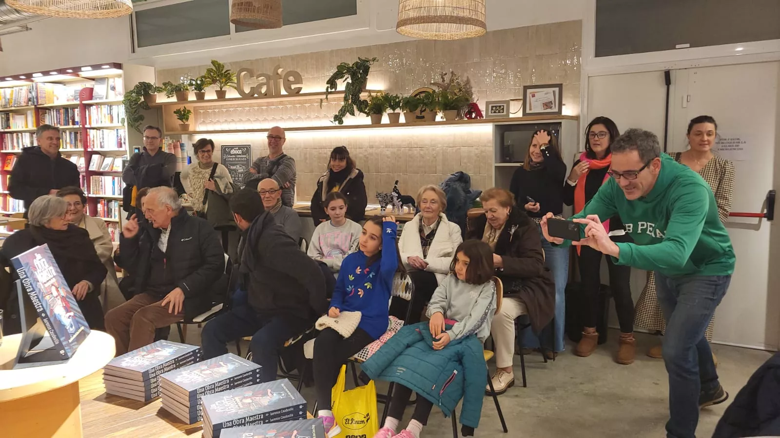 Lorenzo Caudevilla y Luis Lles durante la presentación de Una Obra Maestra