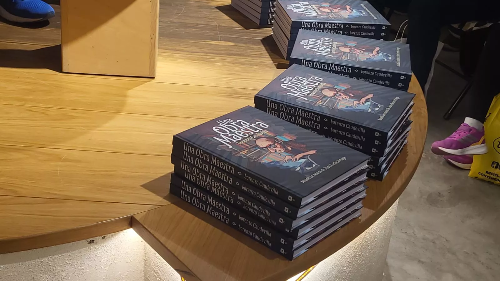 Lorenzo Caudevilla y Luis Lles durante la presentación de Una Obra Maestra