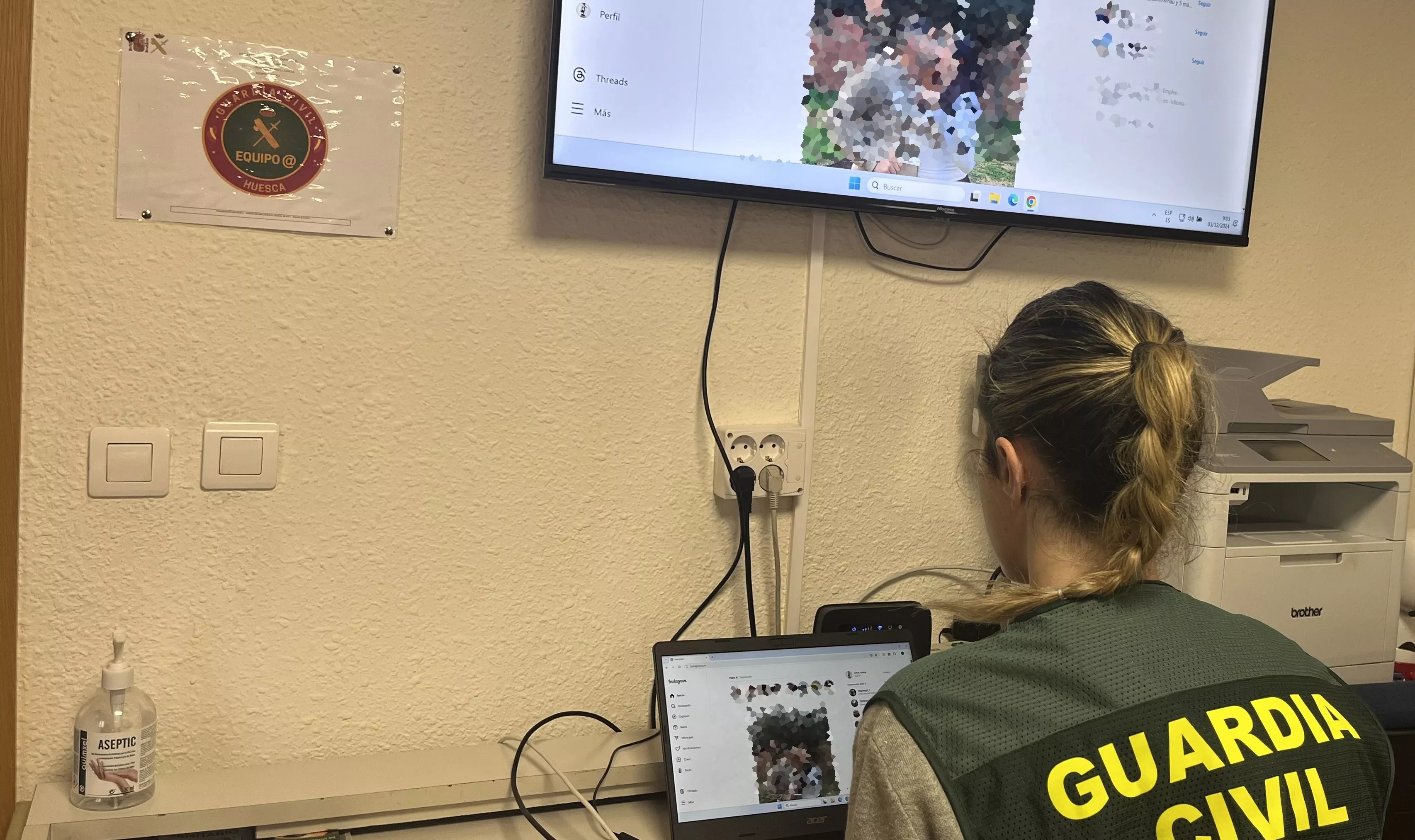 Investigado un menor en Jaca por acoso digital para obtener imágenes sexuales.