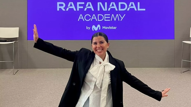 Eva Rico en la Academia de Rafa Nadal. Eva Rico en la Academia de Rafa Nadal.