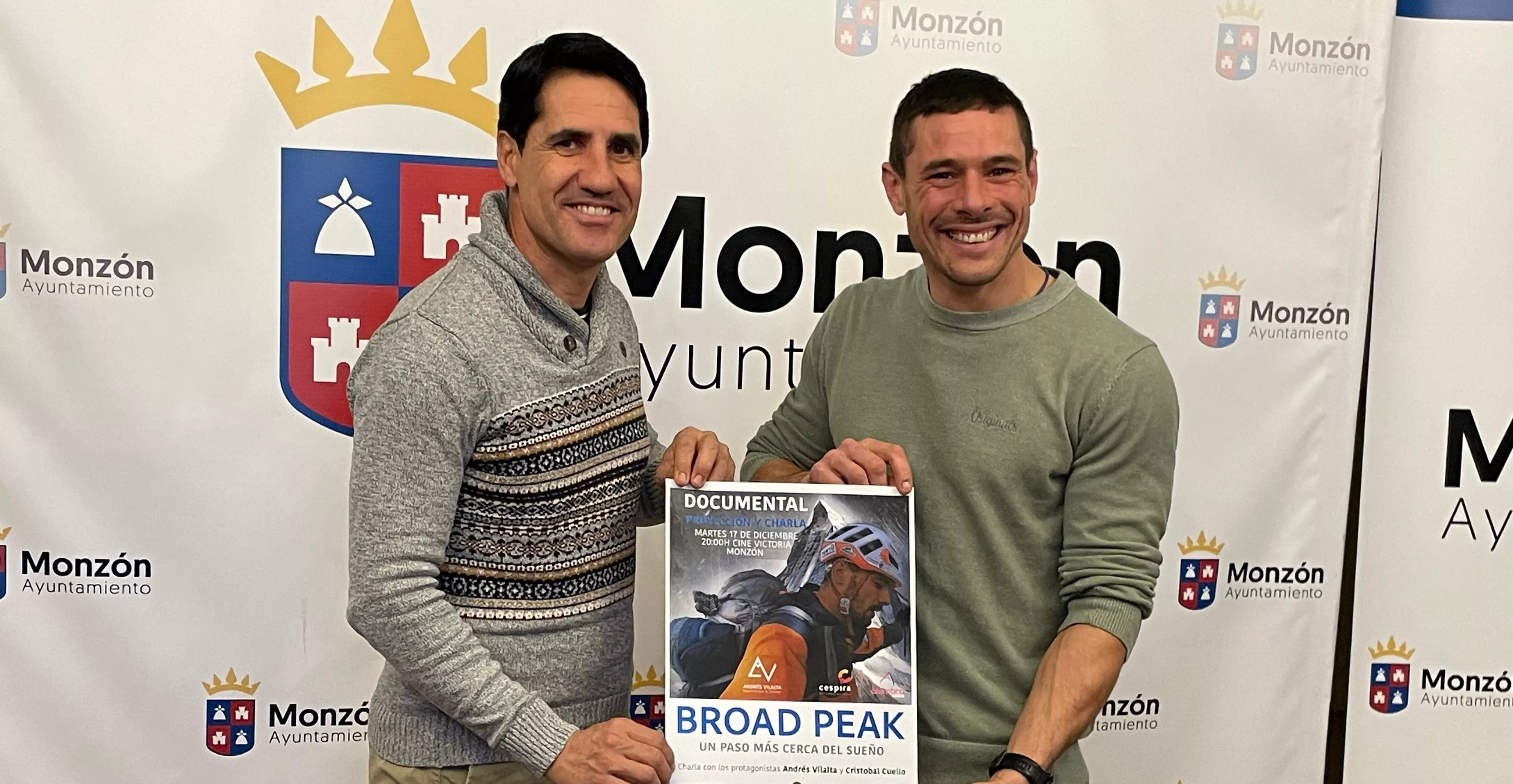 Eliseo Martín y Andrés Vilalta presentan el documental que se proyectará en Monzón.