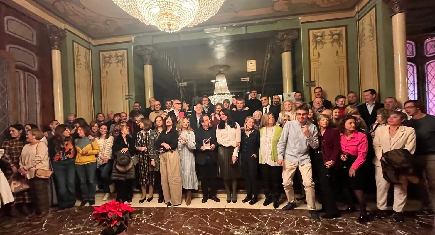 Brindis Solidario de la Asociación de Comerciantes de Huesca. Foto Mercedes Manterola