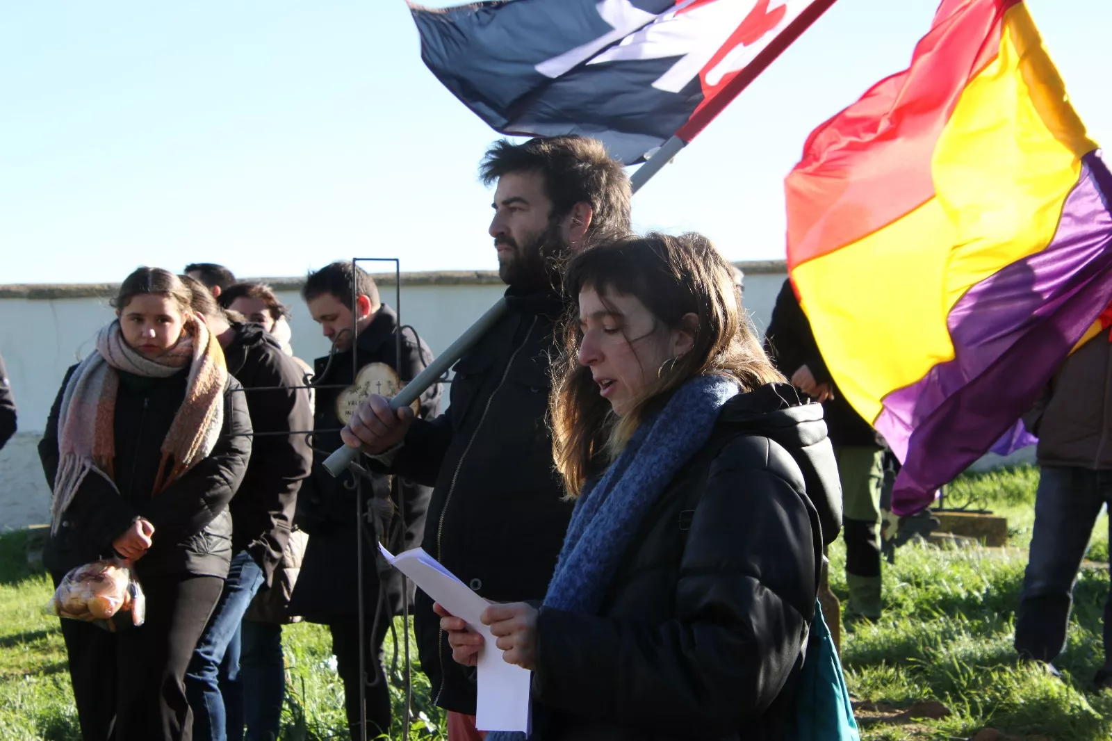 Círculo Republicano CRMAHU y CNT celebrando el décimo aniversario del Memorial 545. Foto Carlos Neofato