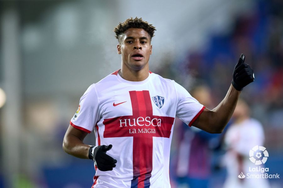 Imágenes del partido Eibar Huesca. Foto La Liga