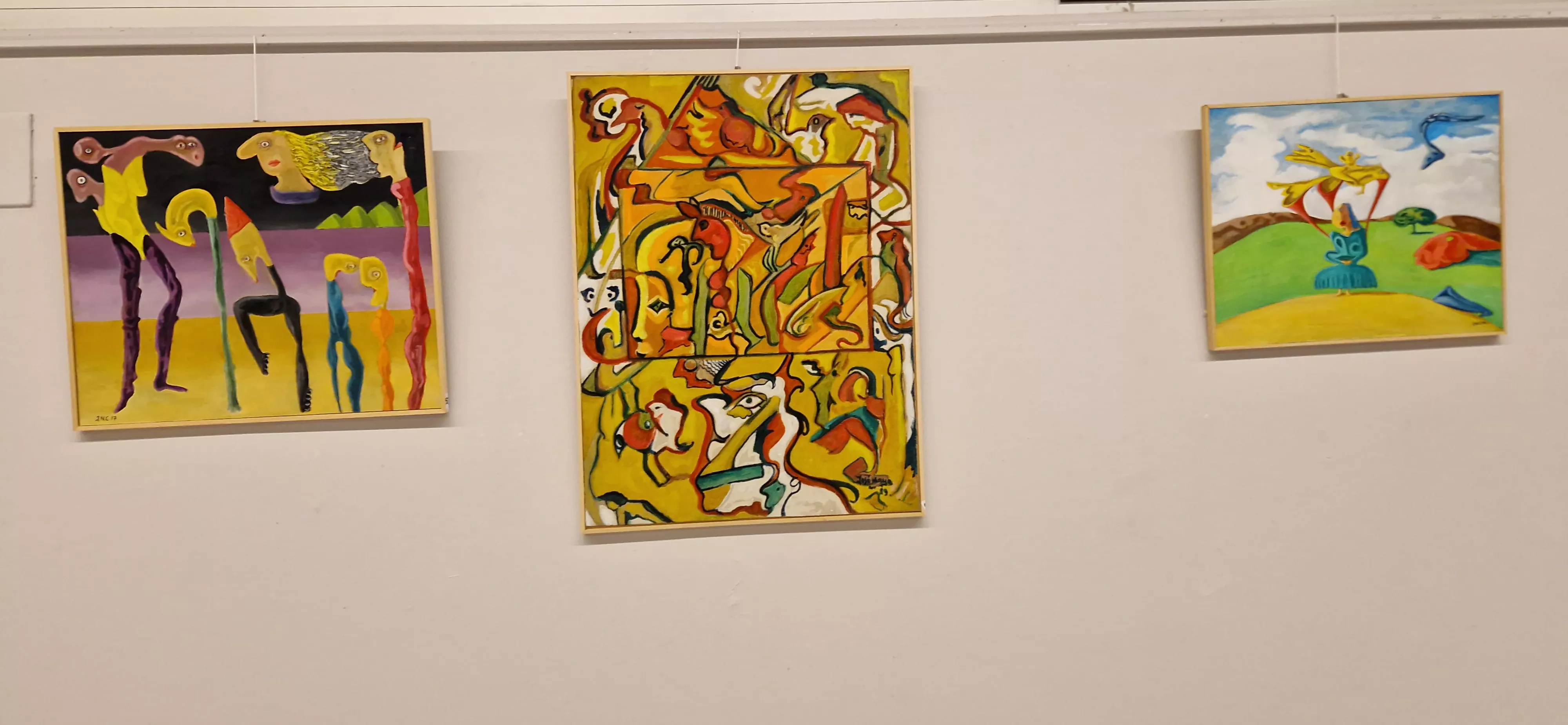 Exposición Cábalas de José Luis Naya Cabrero en el Centro Manuel Benito. Foto Myriam Martínez