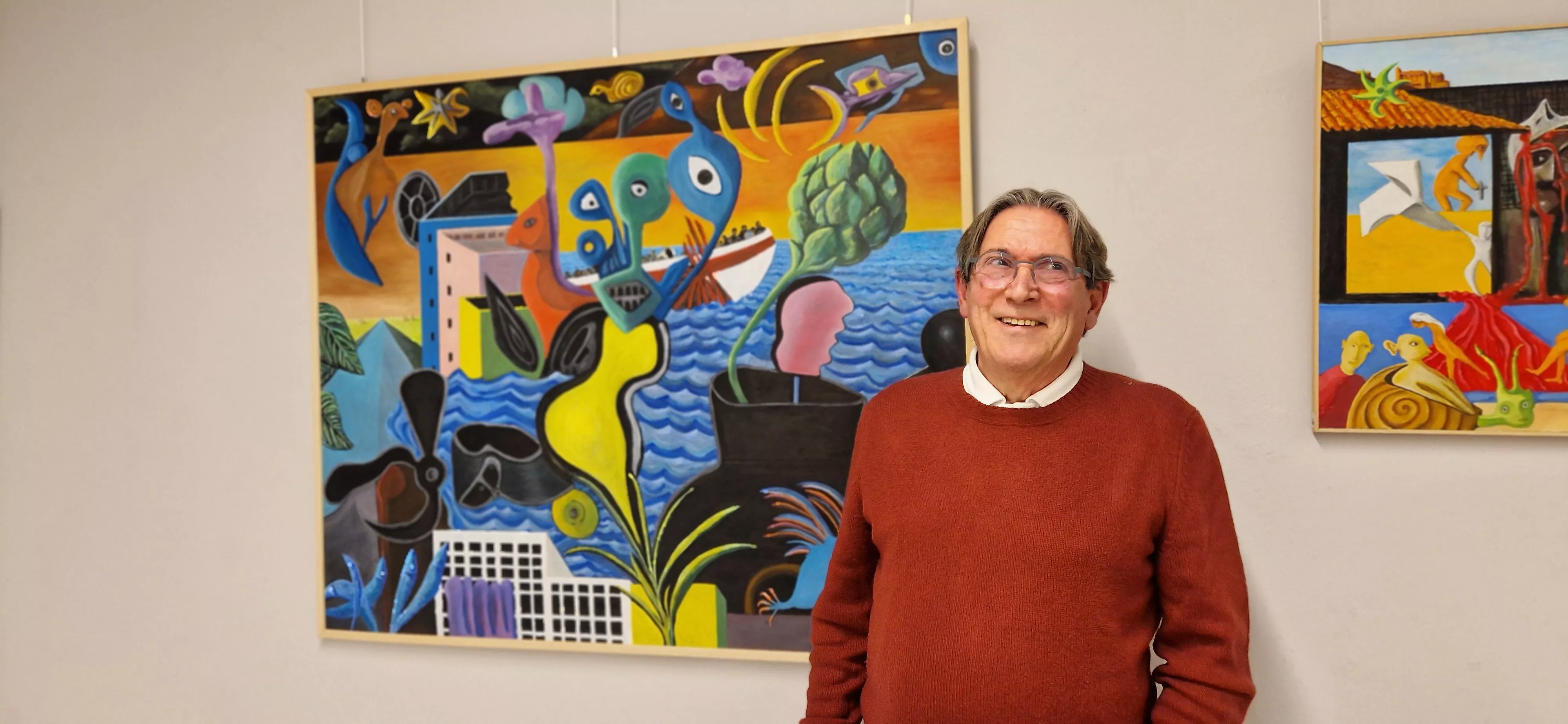 Exposición Cábalas de José Luis Naya Cabrero en el Centro Manuel Benito. Foto Myriam Martínez