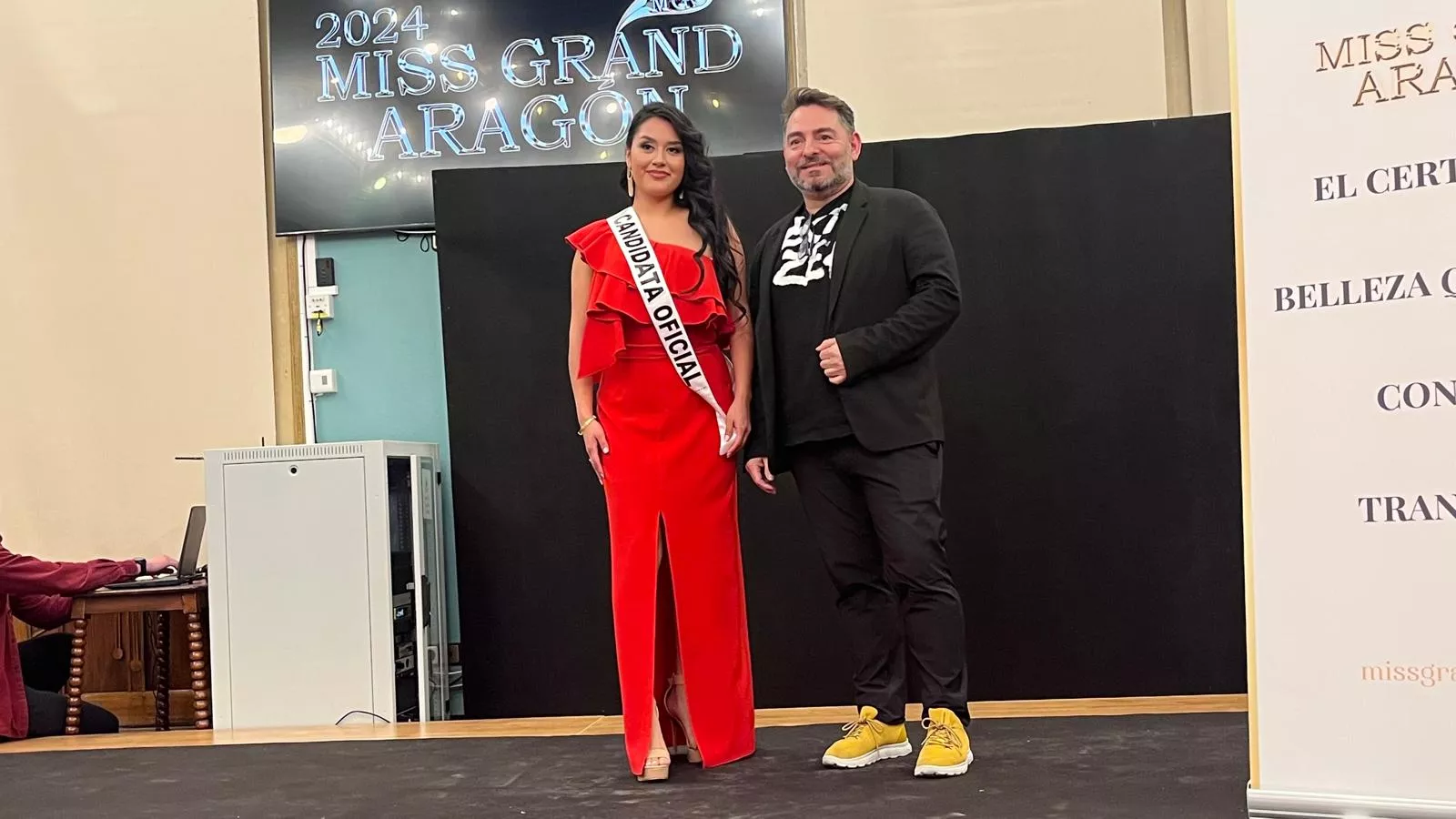 Verónica Guano. Presentación de las candidatas de Huesca al Miss Grand Aragón 2024. Foto Myriam Martínez 