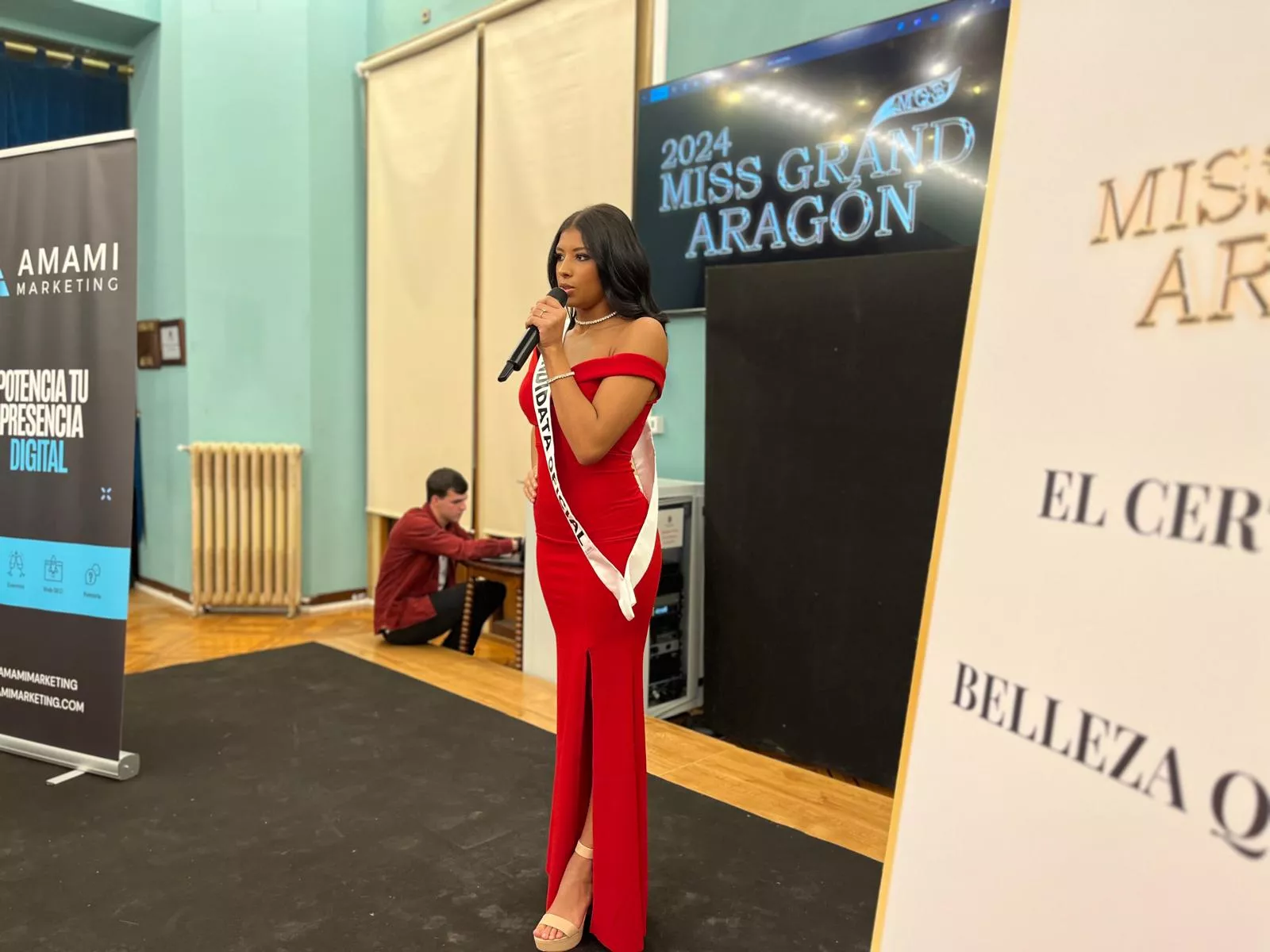 Vanessa Borau. Presentación de las candidatas de Huesca al Miss Grand Aragón 2024. Foto Myriam Martínez 