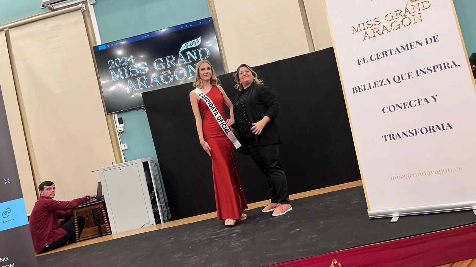Lucía Di Franco. Presentación de las candidatas de Huesca al Miss Grand Aragón 2024. Foto Myriam Martínez 