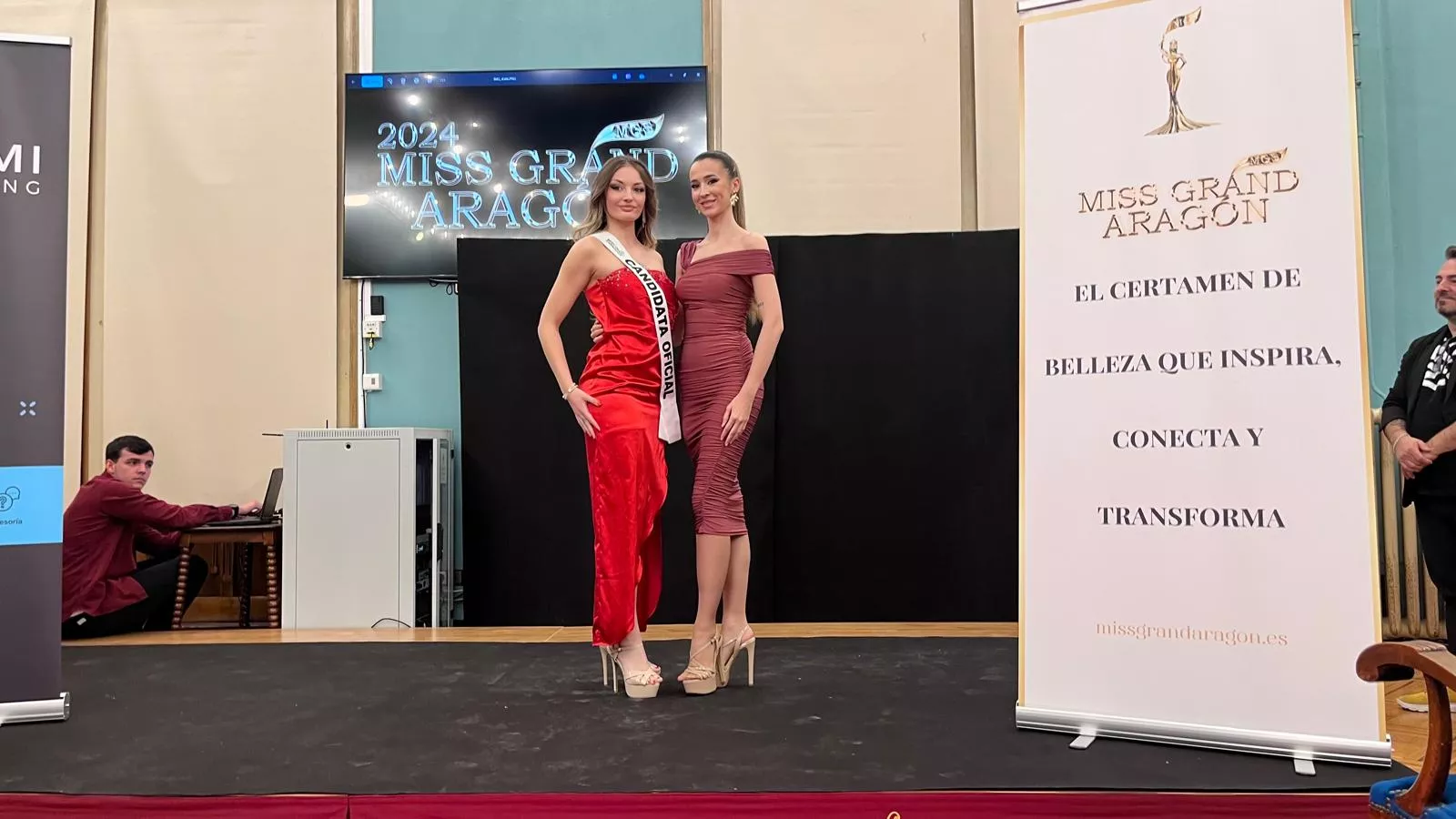Yoid Pueyo. Presentación de las candidatas de Huesca al Miss Grand Aragón 2024. Foto Myriam Martínez 