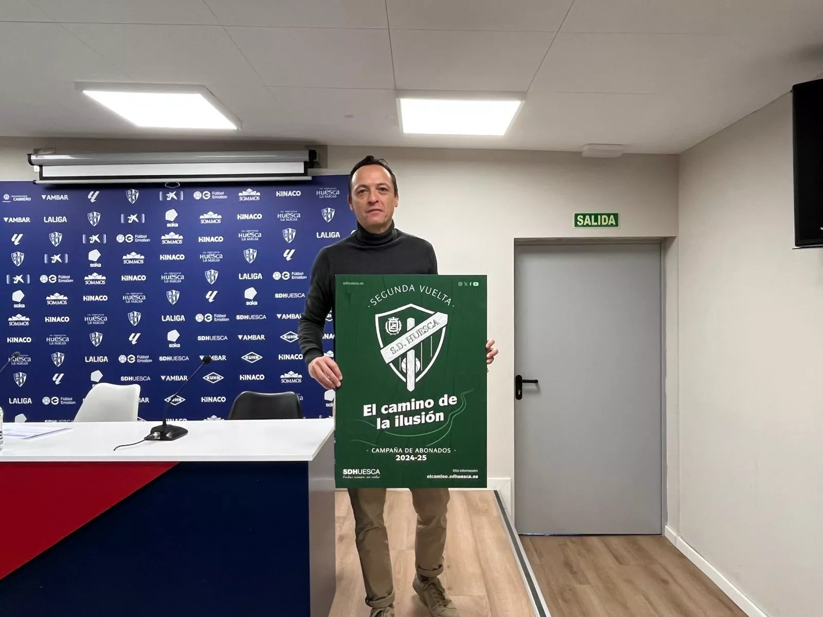 Joaquín Aineto, director de marketing de la SD Huesca. Foto: Adrián Mora