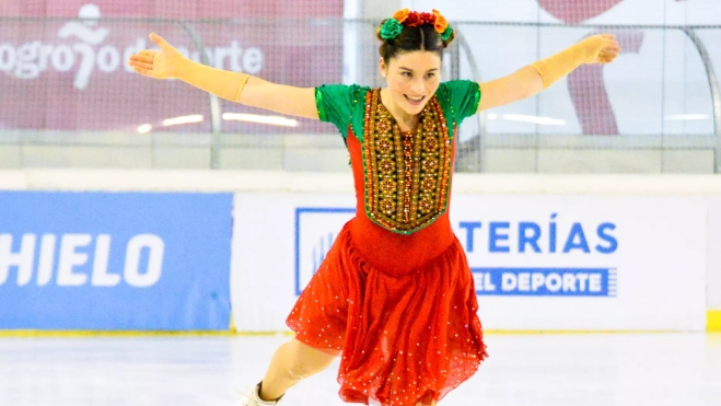 La deportista jacetana logró el oro con mejor marca personal. Foto: Ester Ayerdi. La deportista jacetana logró el oro con mejor marca personal. Foto: Ester Ayerdi.