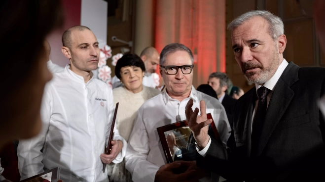 Imagen del acto de agradecimiento a las Estrellas Michelin. Imagen del acto de agradecimiento a las Estrellas Michelin.