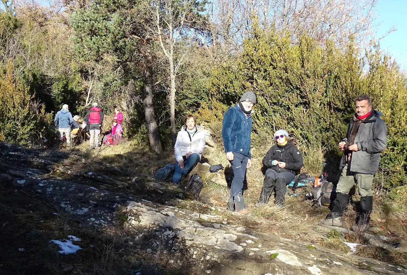 Almorzando entre bojes. Foto Alfredo Zazo