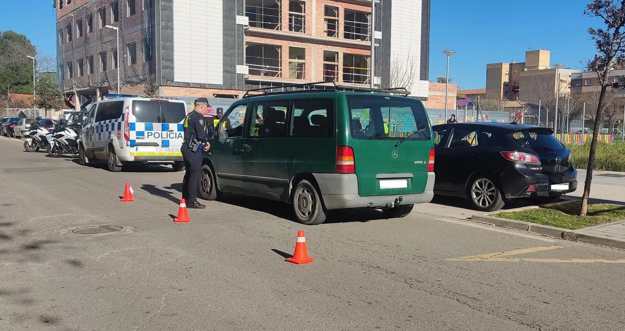 Control de alcohol y drogas de la Policía Local de Huesca.
