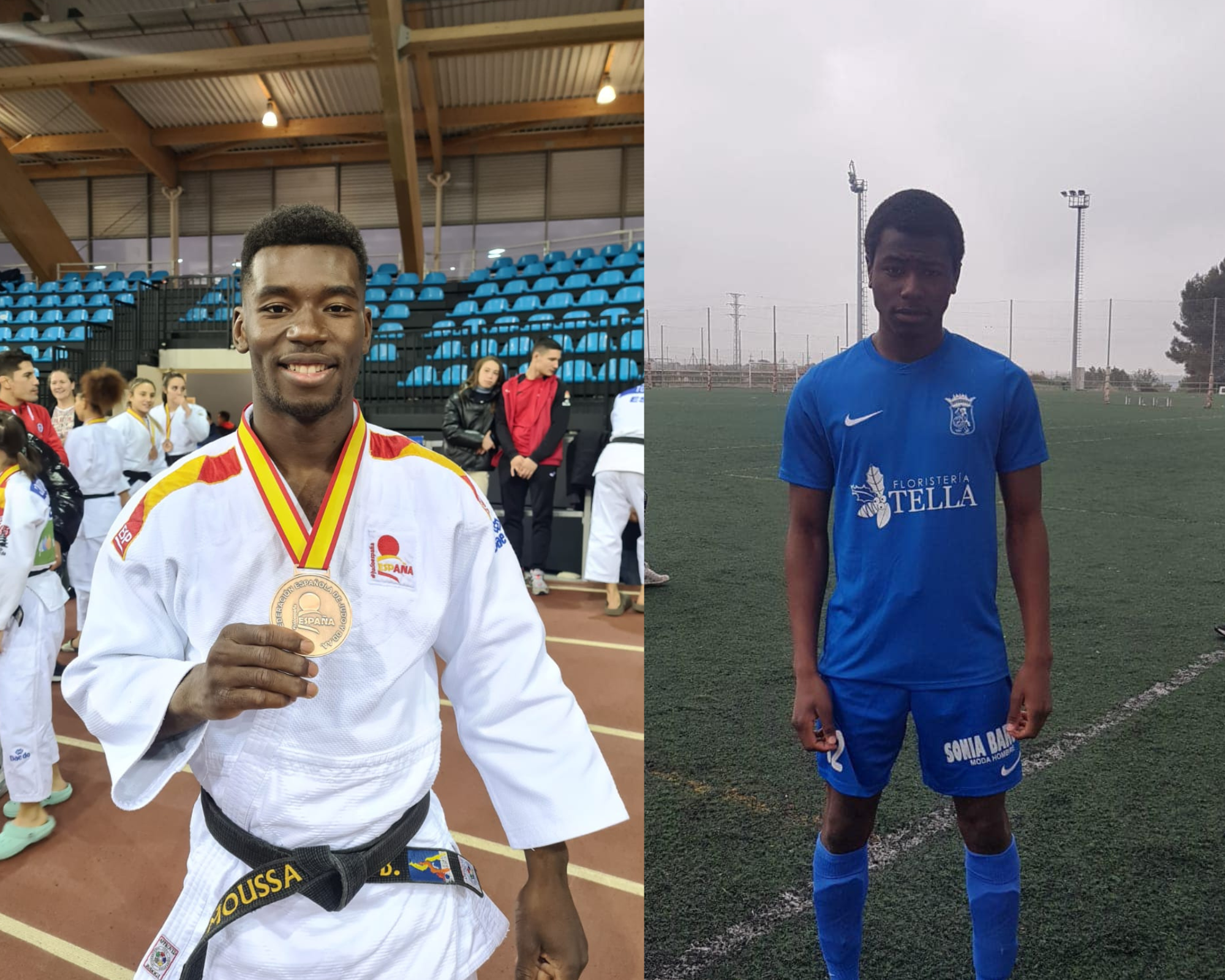 Moussa y Ñama Macalou, hermanos barbastrenses.